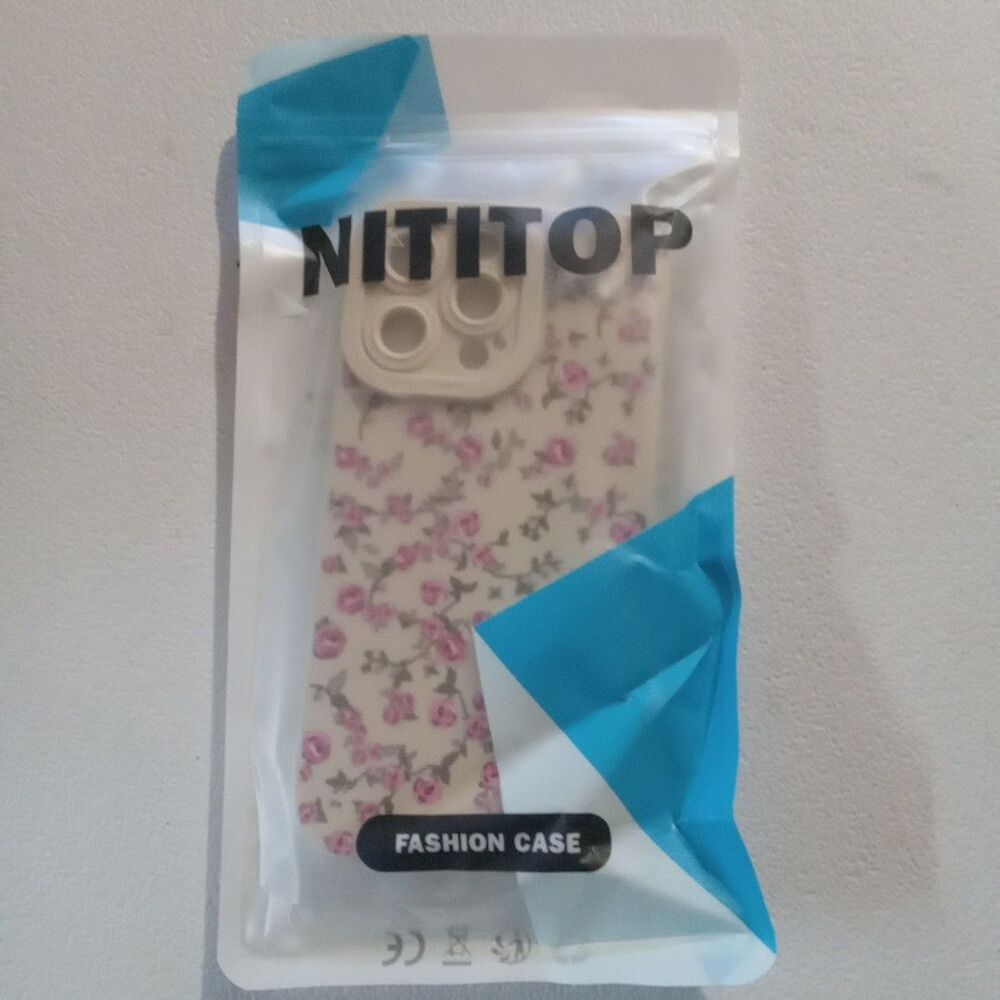 Nititop Iphone 13 Pro Pink Floral Design